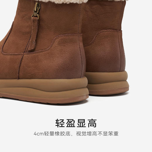星期六复古擦色姜饼人雪地靴SSD411A256 商品图8