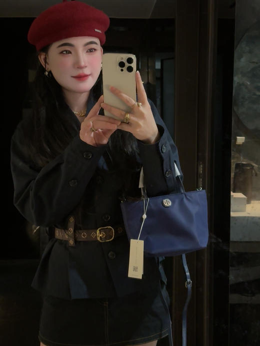 TO&RY BUR&CH迷你尼龙手提斜跨包织物托特包（预订1-3天左右发） 商品图6