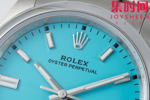 劳力士EWE蚝式恒动型36mm系列 蒂芙尼蓝 3230机 板带 男士腕表 小手腕福音 商品图3