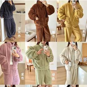  情侣款！！降温王炸 49.9一套 【李允珍原版云朵绒拉链款情侣套装】