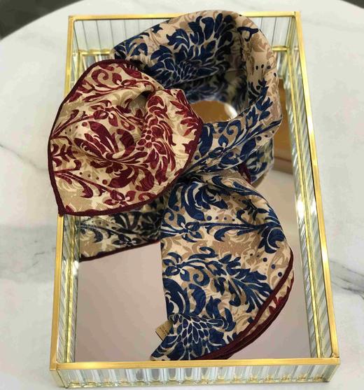 优品堂『奢迷』真丝+羊毛70x70方巾 商品图8