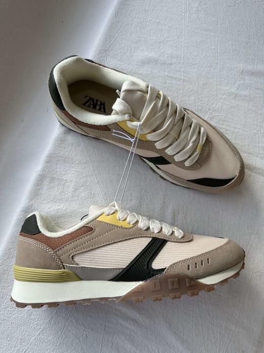 贝壳三 男士休闲低帮轻便透气运动鞋时尚百搭拼接阿甘鞋C111206 商品图2