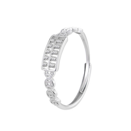 【如意算盘】925纯银国风钱币戒指【BF-RS3228】 商品图2