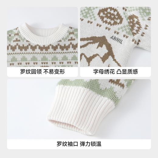 【实体店同款】男童圆领针织衫冬季新款安奈儿童装AB544041 商品图4