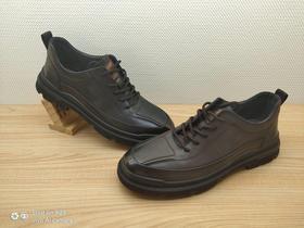 豪行秋冬新款12359165纯皮牛皮商务休闲男鞋单鞋皮鞋