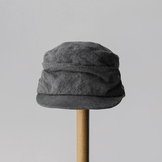 Kreuzzz 烟灰色和纸亚麻Sage报童帽 商品图11