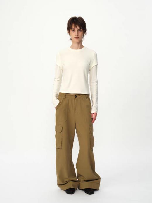 Evistub girls/E-5DCX1319/美式拼接假两件打底长袖 商品图3