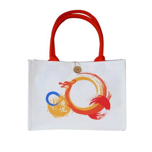 【积分兑换】瘦龙定制帆布托特包 休闲通勤大容量环保耐磨帆布包 商品图5