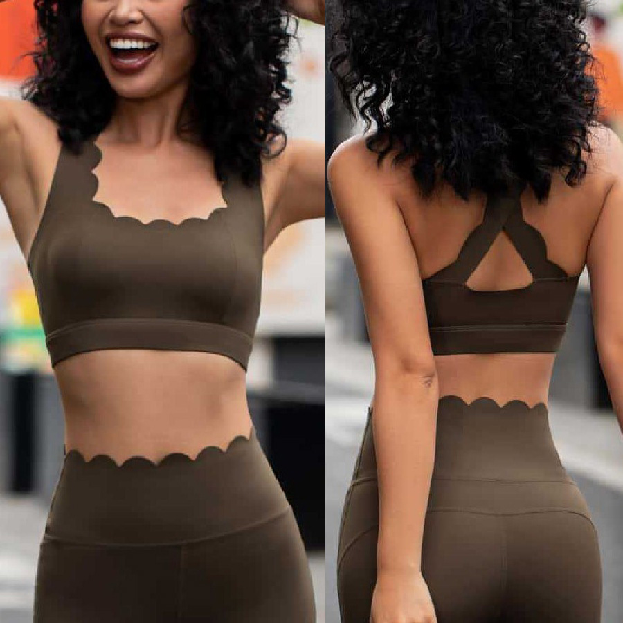 跃牌【菲芬之想】系列夏季运动上衣跑步健身训练瑜伽文胸舒适透气带胸垫背心