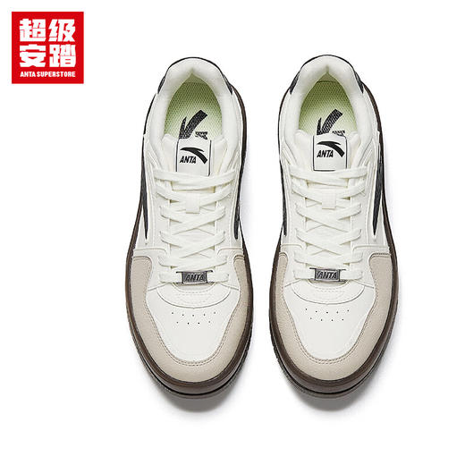 超级安踏月牙丨运动板鞋女鞋秋冬轻质舒弹科技减震休闲鞋子女122548007U 商品图4