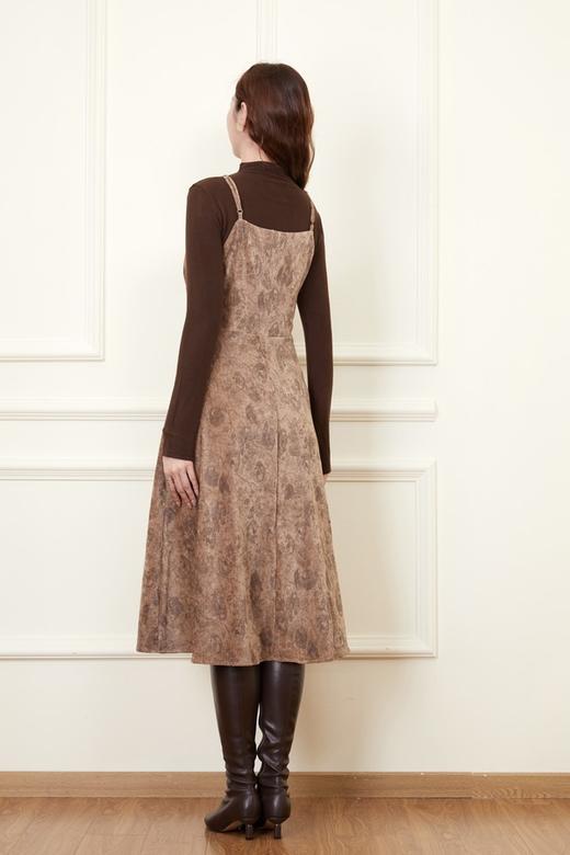 amadella 复古花色晕染吊带连衣裙+半高领打底衫套装 21462 商品图4