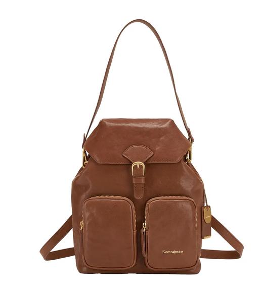 新秀丽 翻盖双肩包A女士  NY4*59001-F 杏仁棕色. 商品图0