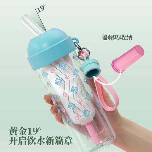 【波乐派】宝相华锦系列 塑料果茶杯650ml 商品图2