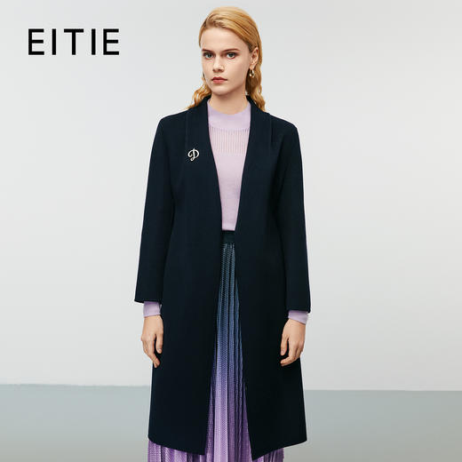 EITIE爱特爱冬季新款修身显瘦通勤高级时尚毛呢大衣8014711 商品图0