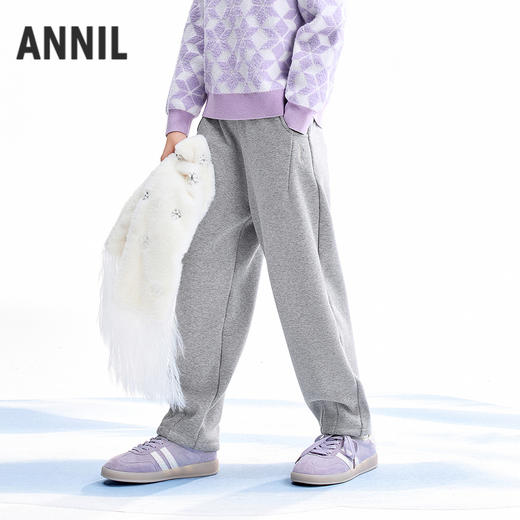 【实体店同款】女童全腰针织裤冬季新款安奈儿童装AG546072 商品图2