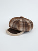 毛边帽檐格纹八角帽鸭舌帽-纪念日百货门店同款166443320 商品缩略图0