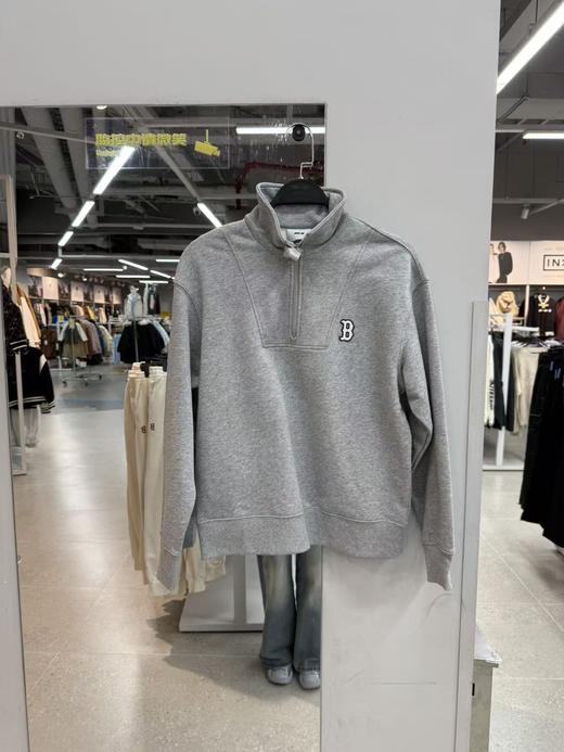 MLB 新款立领卫衣麻灰色249.9元（线上线下同步在售，不一定有货，介意勿拍）616185-NT 商品图0