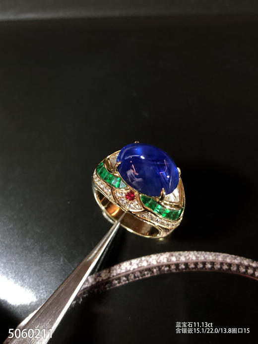 11.13ct斯里兰卡蓝宝石戒指【5060211】具体价格微信咨询 商品图2