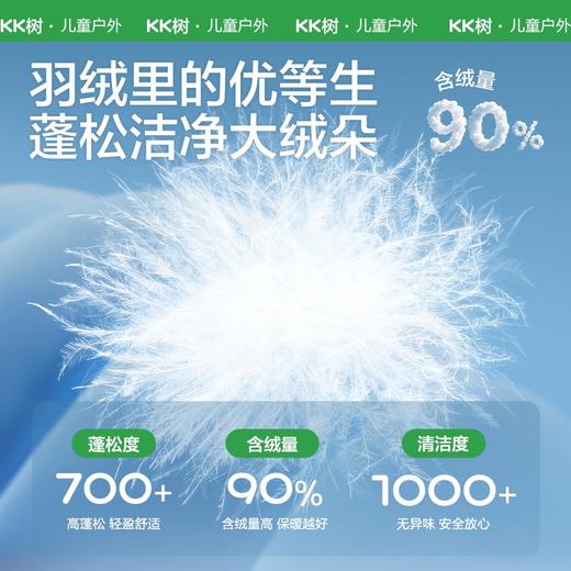 KK树儿童羽绒服90白鸭绒男童女童短款冬装新款童装宝宝羽绒外套小戚风羽绒服 商品图2
