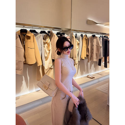 LINCHAOZHANG【千禧辣妹】LH250145 无袖针织马甲 LK250148 休闲裤 商品图3