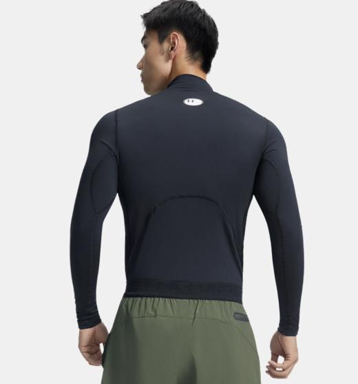 【明星同款Coldgear冬训紧身衣】安德玛男子UA Armour半高领长袖紧身衣1366072-001 商品图1