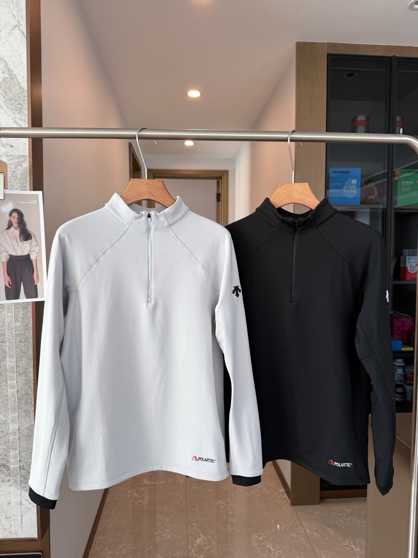 dst迪RWSB男女情侣POLARTEC抓绒亲肤保暖滑雪中层针织套头衫   滑雪套头衫