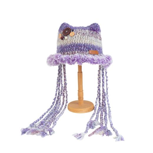 苏苏姐家亲子猫耳帽手工diy编织印象花海毛线团自制亲子材料包预 商品图4