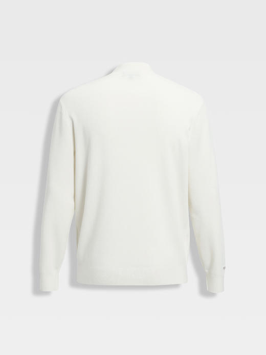 callisto咖色羊毛混纺中领毛衣 商品图6