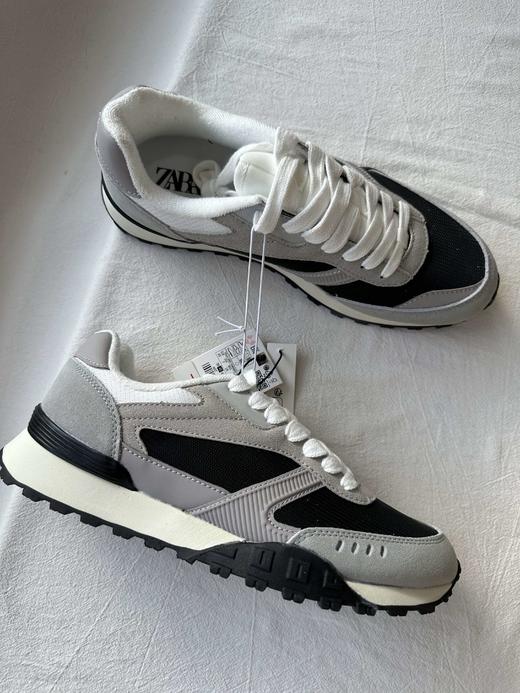 贝壳三 男士休闲低帮轻便透气运动鞋时尚百搭拼接阿甘鞋C111206 商品图3