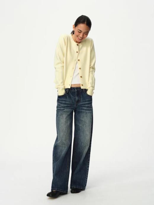 Evistub girls/E-5QMY1216/羊毛柔软绒感卷边开衫女 商品图1