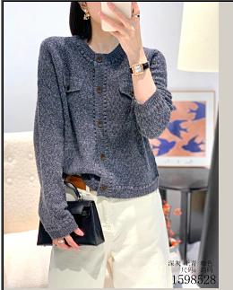 588528短款两盖羊毛衫开衫 商品图0