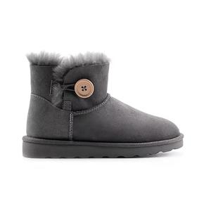 【栗色预售10天】起程隆丰出品木扣款女士雪地靴 LZ563M