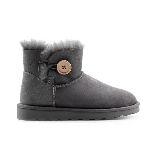 【栗色预售10天】起程隆丰出品木扣款女士雪地靴 LZ563M 商品图0