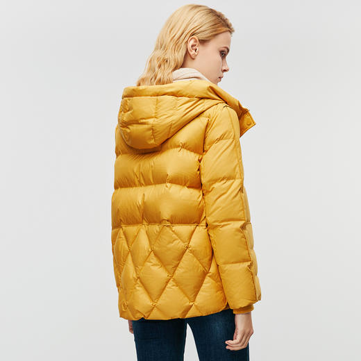 EITIE爱特爱冬季新款通勤简约保暖收腰显瘦连帽羽绒服8011704 商品图5