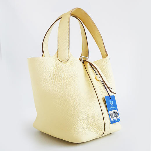 【闲置未使用】Hermes爱马仕Picotin系列H056289CKI8米尔顿黄银扣菜篮子18手提包女士041125TJ15 商品图2