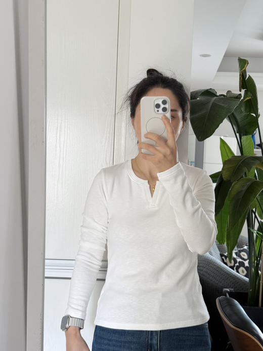 25秋冬--wan能超显瘦高弹 |亨利领暖绒倍暖长袖T 商品图9