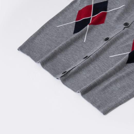 Grace&Glam 精纺羊毛舒柔减龄菱形开衫 商品图6