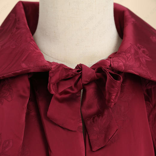 高品质寿服女棉披风“繁花”百年非遗工艺寿衣 商品图2