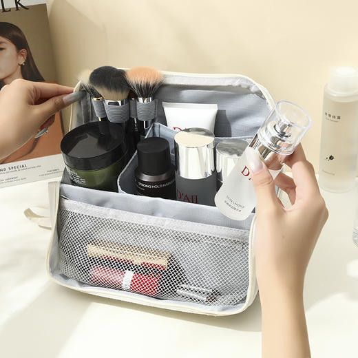 【新款可立式笔袋】大容量学生男女款 高颜值便携站立竖式化妆包 商品图1