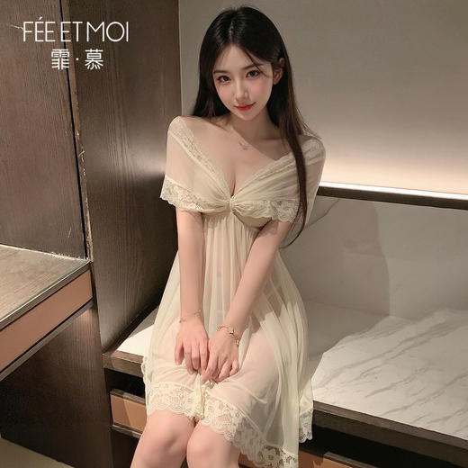 霏慕 柔媚蝴蝶结一字肩连衣裙ZY140【特供品联系负责人备案】 商品图3