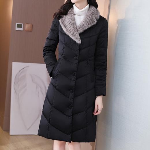 AHM xwf8483时尚保暖棉服气质中长款显瘦加厚外套 商品图3