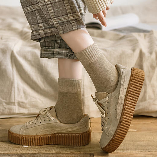 【降温福利】太卷了吧😂10双💰29.9元❗【禾舒棉男女款纯色毛圈袜】❗可抗冻零下-20℃！💖比踩棉花还舒服，超厚实保暖，1双抵2双！ 商品图2