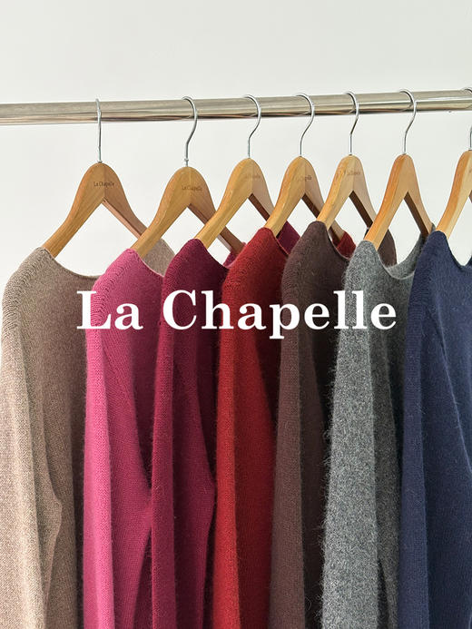 专柜实拍【镂空钩边+兔毛/绵羊毛】拉夏贝尔/La Chapelle高品质毛衣~舒适亲肤不扎！设计感时髦圆领针织毛衣 商品图14