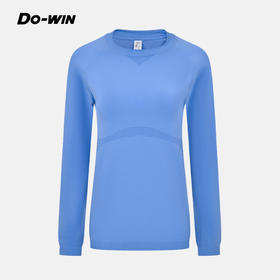 多威秋冬长袖耐磨高弹女士上衣吸湿速干圆领衫2352170