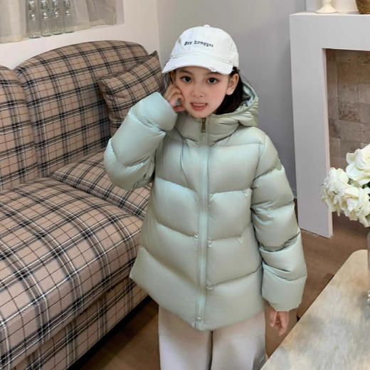 90白鹅绒服儿童羽绒服！2025加厚泡芙男女童面包服冬季新款中大童短外套！ 商品图1