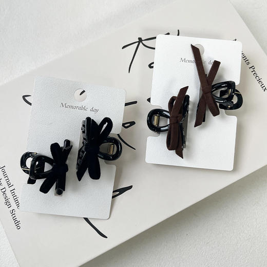 简约经典蝴蝶系带结对抓夹发饰-纪念日百货门店同款167395171 商品图1