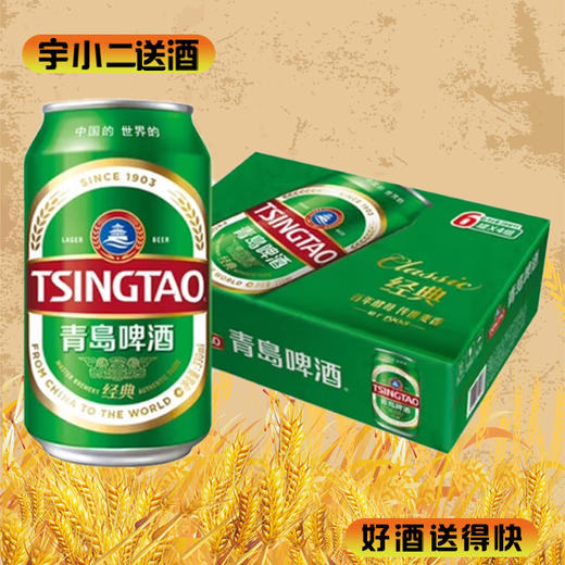 【啤酒】青岛小听330ml*24 商品图0