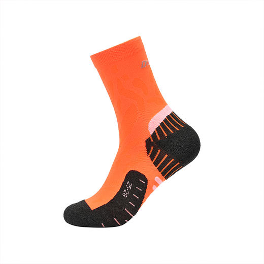 多威运动袜吸湿透气拼色暗纹设计感男女跑步中筒袜1352184 商品图6