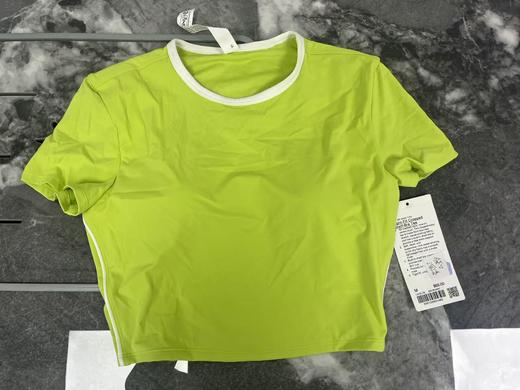 瑕疵Lululemon Tight-Fit 女夏季B/C中度支撑轻盈紧身短款运动短袖T恤 商品图0