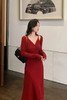 SIA SAYLOR 魅力红装气质修身针织吊带裙开衫两件套装 21447 商品缩略图1